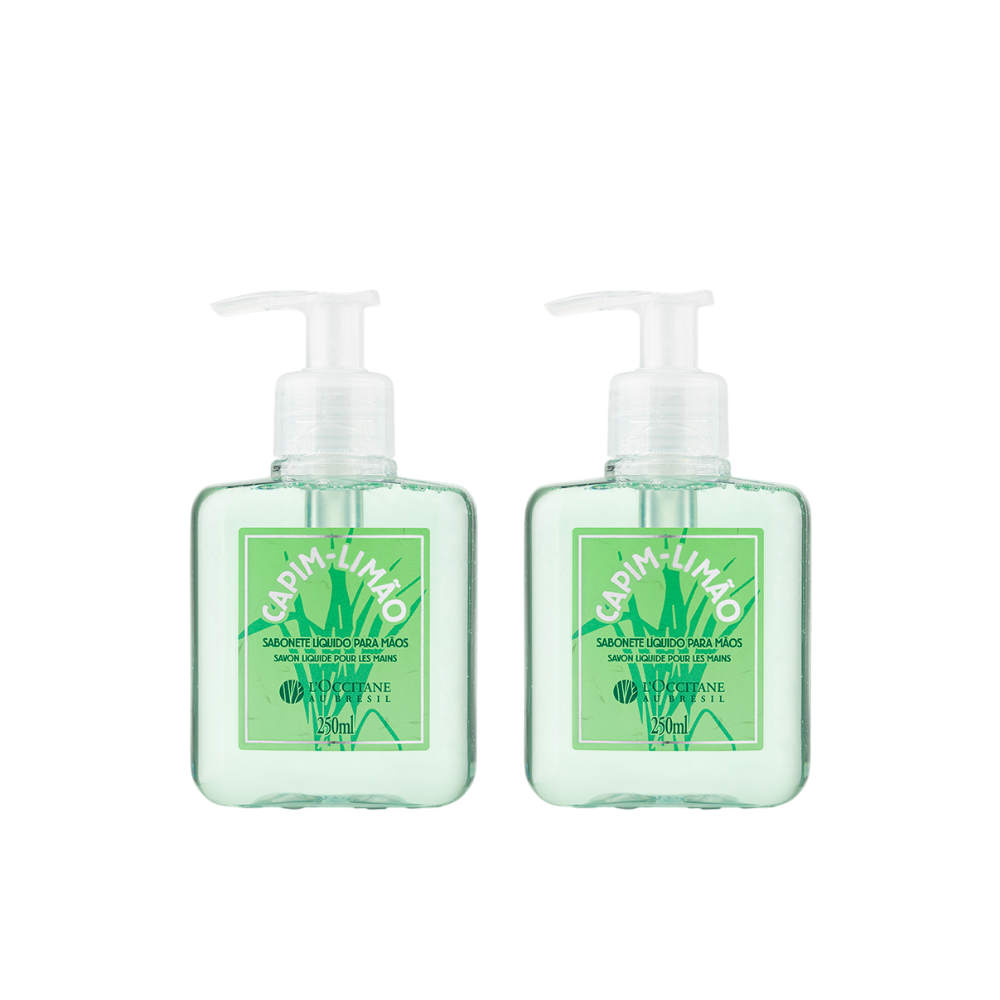 Dupla de Sabonetes Líquidos para Mãos Capim-Limão 250ml